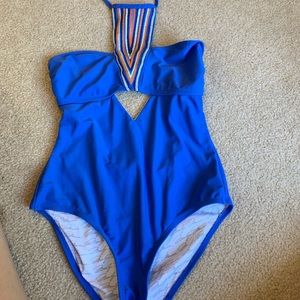 Blue swimsuit